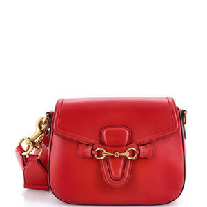 Gucci Medium Lady Web Shoulder Bag Leather